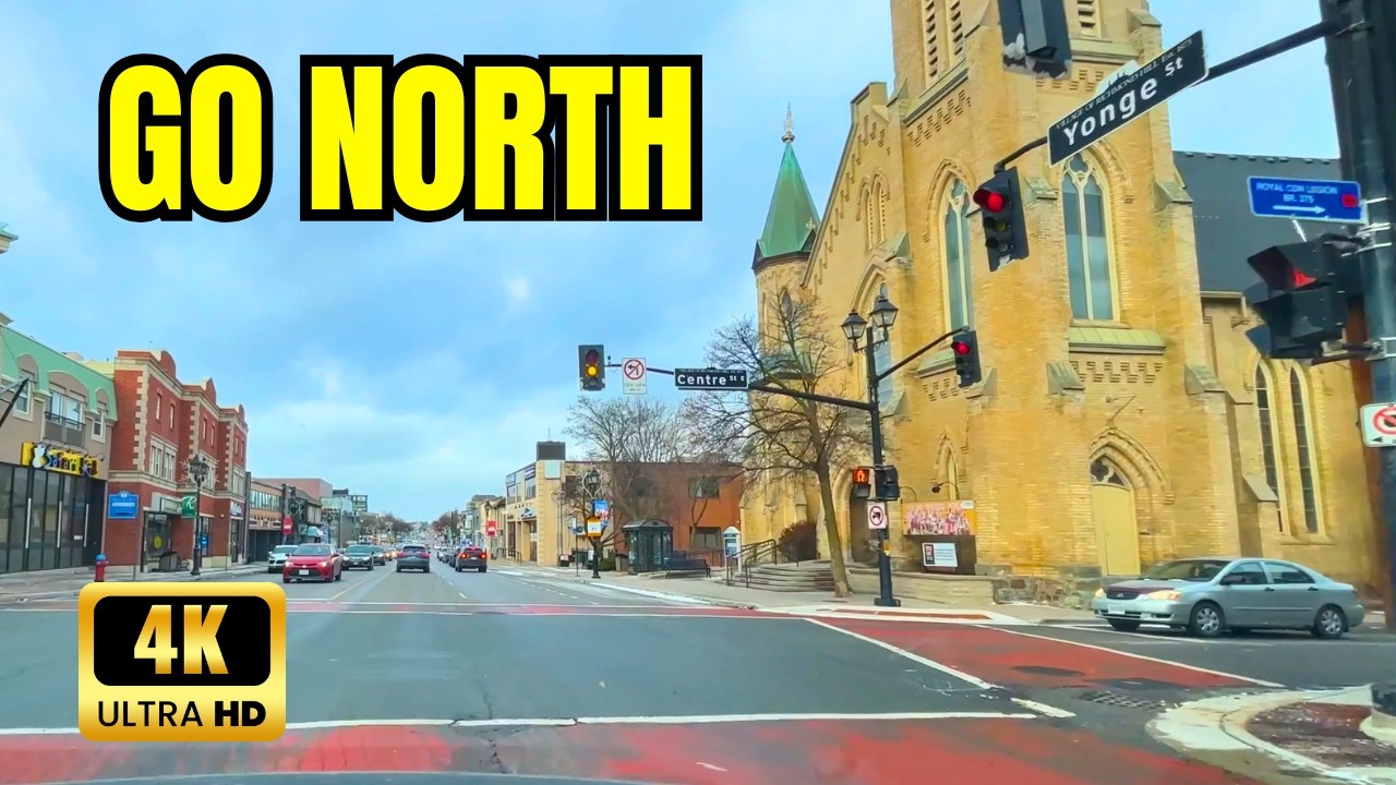 Driving North On Yonge Street Into York Region