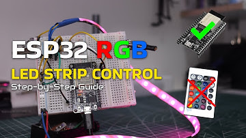 Controlling RGB LEDs with ESP32 Web Server 💡 | Managing 12V LED Strips #esp32project #rgbledstrip