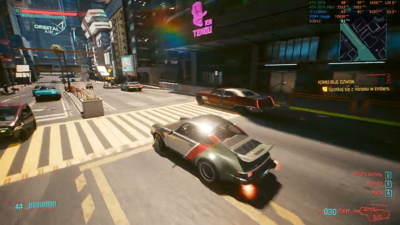 Cyberpunk 2077 - MSI GP76 11UG - Cooler Boost - after 1 month repasted with Honeywell PTM7950