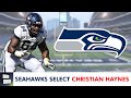 Christian haynes selected by seattle seahawks with pick 81 in 3rd round of 2024 nfl draft