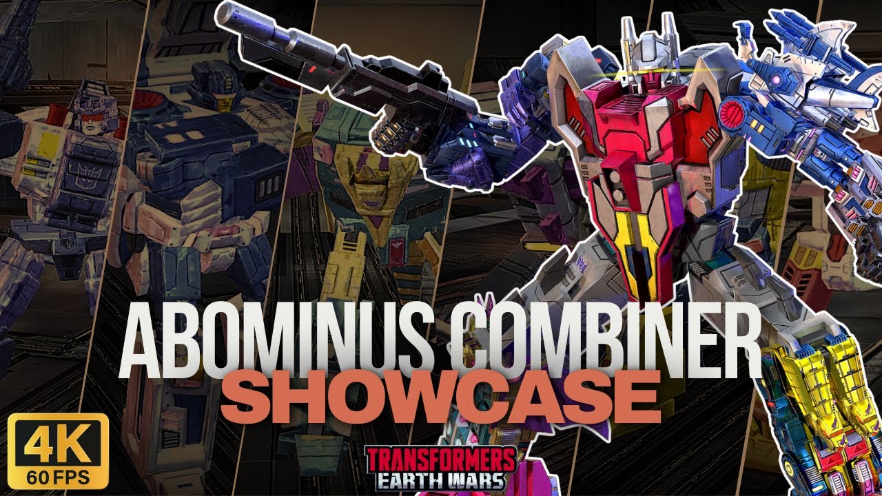 all transformation terrorcon abominus combiner transformers earth wars 4k 60fps