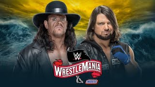 UNDERTAKER VS AJ STYLES WrestleMania 36 Full Match Hd