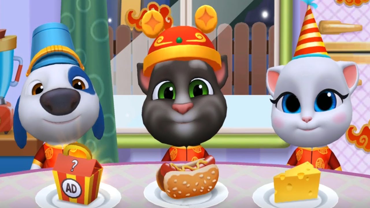 My Talking Tom Friends - Chinese New Year Update - Dress up Gameplay Part 1