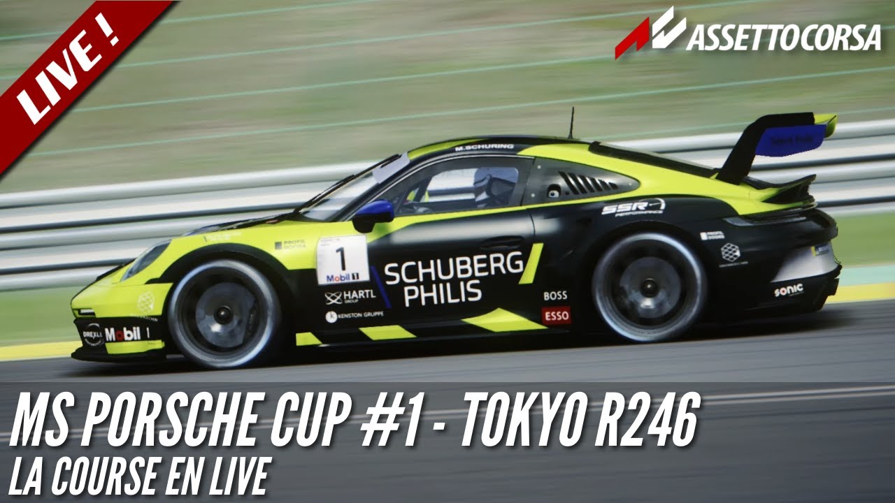 MS Porsche Cup #1 - Tokyo R246 - La course en live - YouTube
