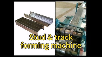 Metal stud & track forming machine, drywall framing machine, light steel frame making machine