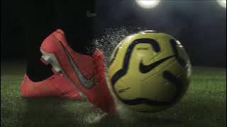 Football in slow motion - social media video ad - stock video