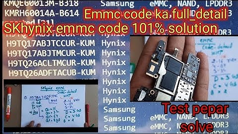 Skhynix Emmc ka detail...101% Deep knowledge #technicaldcallout
