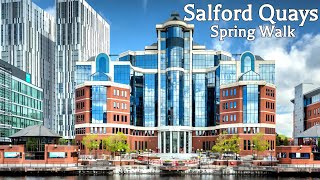 Salford Quays Spring Walk in 4K, Greater Manchester