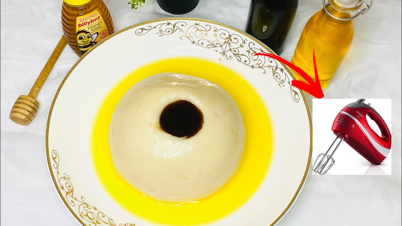 🔴عصيدة ليبية بالمضرب الكهربائي‼️للمبتدئين بدون جهد ولا تعصيد 😍 ناعمه جدا وبدون ‏تكتلات/أم لقمان