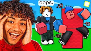 I REACTED To The FUNNIEST Roblox Bedwars Video..