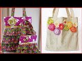 New hand embroidered and cotton fabric bag design