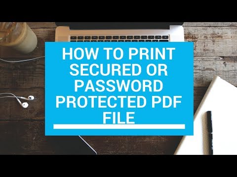 how to print secured pdf File | how to print password protected pdf