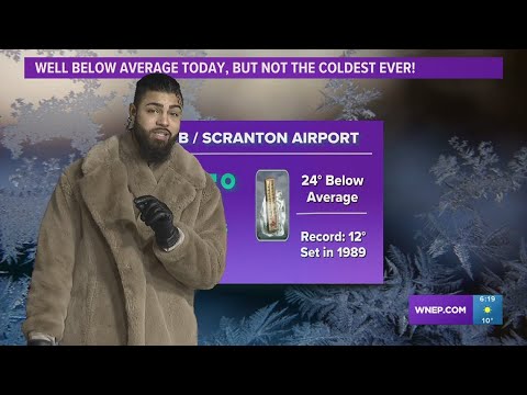 6PM Update: Coldest day in PA in nearly 2 years, temperatures only in the single digits