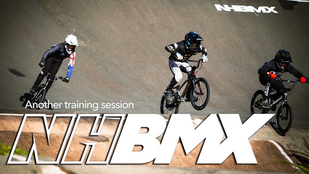 Training session at Aucklands North Harbour bmx club in Newzealand