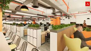 Smart Office Interior Design Of Anblicks Successfully Done By Whitehills Interior screenshot 3