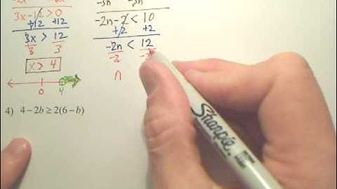 3.5 Solving Inequalities with Variables on Both Sides - Algebra 1