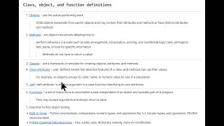 L9 v1 objects methods class functions
