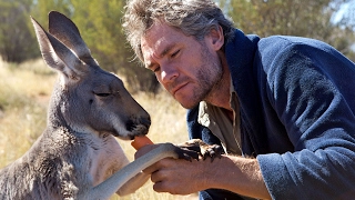 Friend with a kangaroo