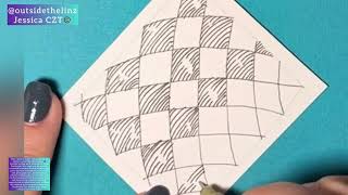 Zentangle how to tangle YinCut