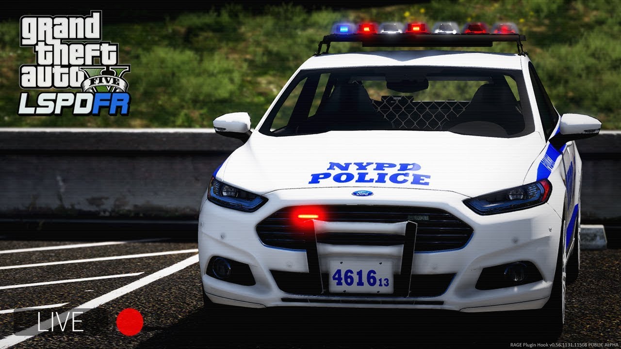 GTA 5 LSPDFR LIVE - Day 57 | NYPD 2013 Ford Fusion // New York Police ...