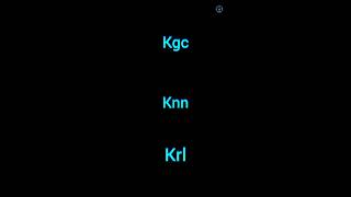 Kgc | Knn | Krl | the fast enter #shorts