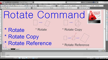 ROTATE Command in AUTOCAD / Hindi-Urdu Tutorial