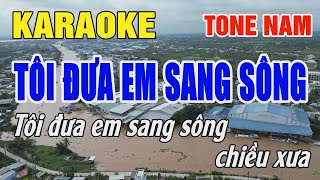 Ti a Em Sang Sng Karaoke Tone Nam  Am  Karaoke Bo 