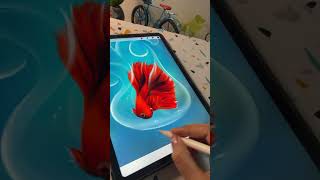 This little fish just inspired me to do this artwork | procreate painting | digital artwork