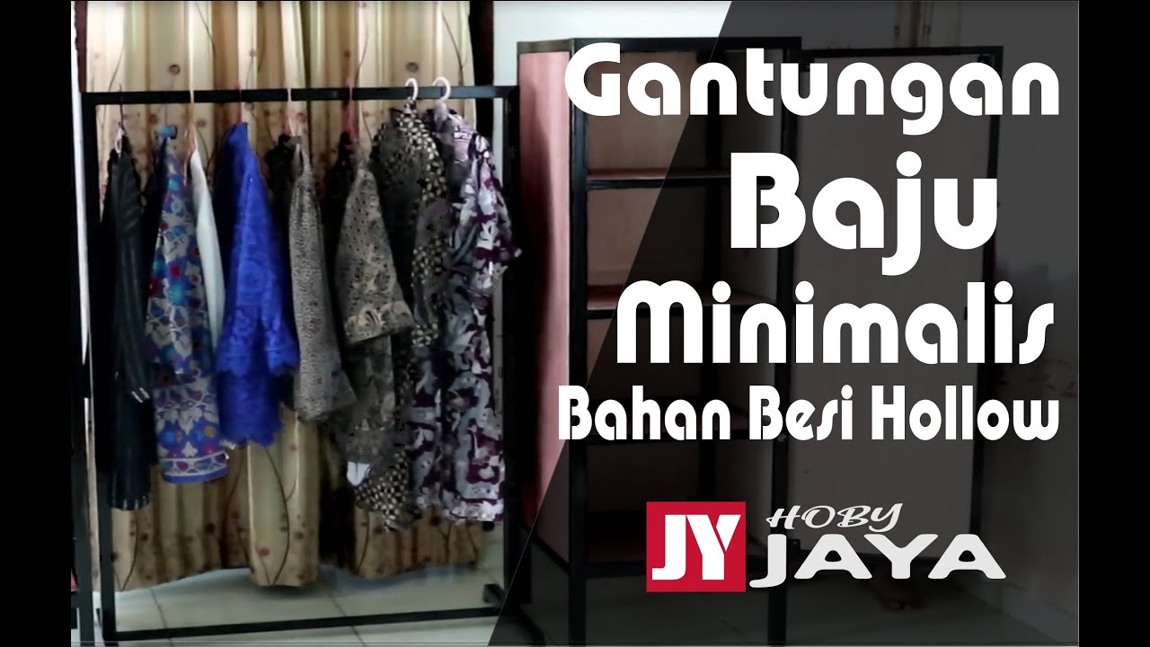 Pemula buat Gantungan  Baju  Minimalis Besi  hollow  YouTube