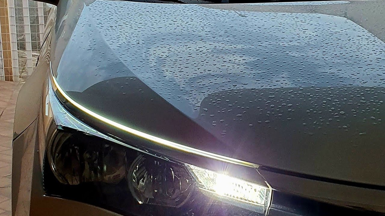 Como Instalar Fita LED DRL Com Seta Sequencial no Toyota Corolla (Instalação elétrica sob o capô)