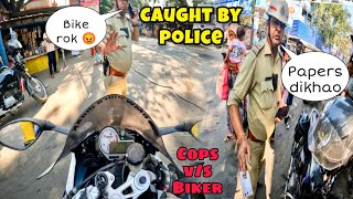 Loud exhuast ke liye police ne roka 😡||phir kya hua?😳||Cops v/s biker