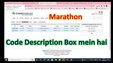 Marathon || Codeforces || Solution Explained