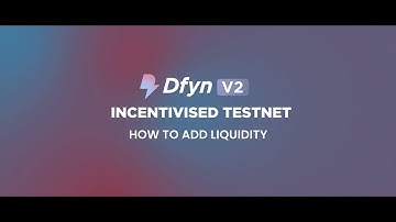 How to add liquidity | Task 4 | DFYN V2 Incentivised Test