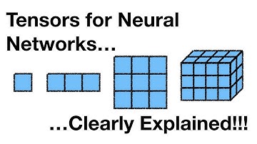 Tensors for Neural Networks, Clearly Explained!!!