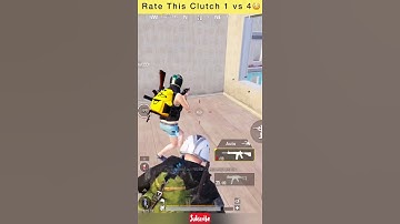 Rate This Clutch 1 vs 4  😱😱 | School Apartment Squad Wipe | Pubg Bgmi | #pubg #pubgmobile #shorts