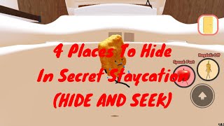 4 Places To Hide In Secret Staycation As a Nugget (HIDE AND SEEK)