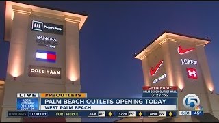Palm Beach Outlets opens at 10 a.m.