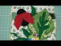 Criaturas do meu jardim - Arte têxtil - Textile Art - slow stitching- livro de tecido página #3