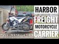 Harbor Freight Motorcycle Carrier:  Install/Loading/Driving