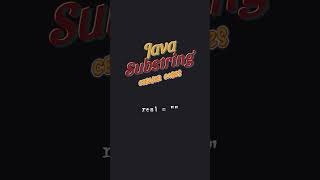 Programming Quiz 19 | Java Substring Corner Cases