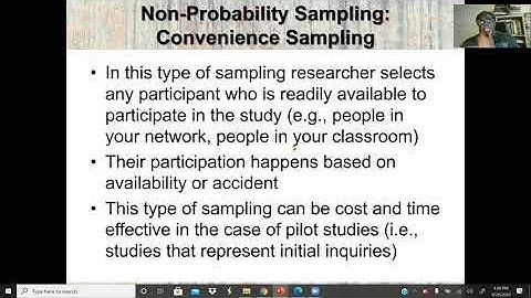 Sampling: Compare and contrast probability and non-probability sampling: Research Process