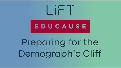 Higher Ed - Demographic Cliff