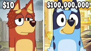 Rich vs Poor Bluey Characters