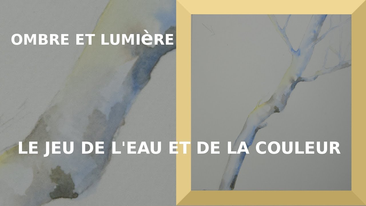 COMMENT APPRENDRE L'AQUARELLE 4 : UNE BRANCHE EN OMBRE ET LUMIÈRE