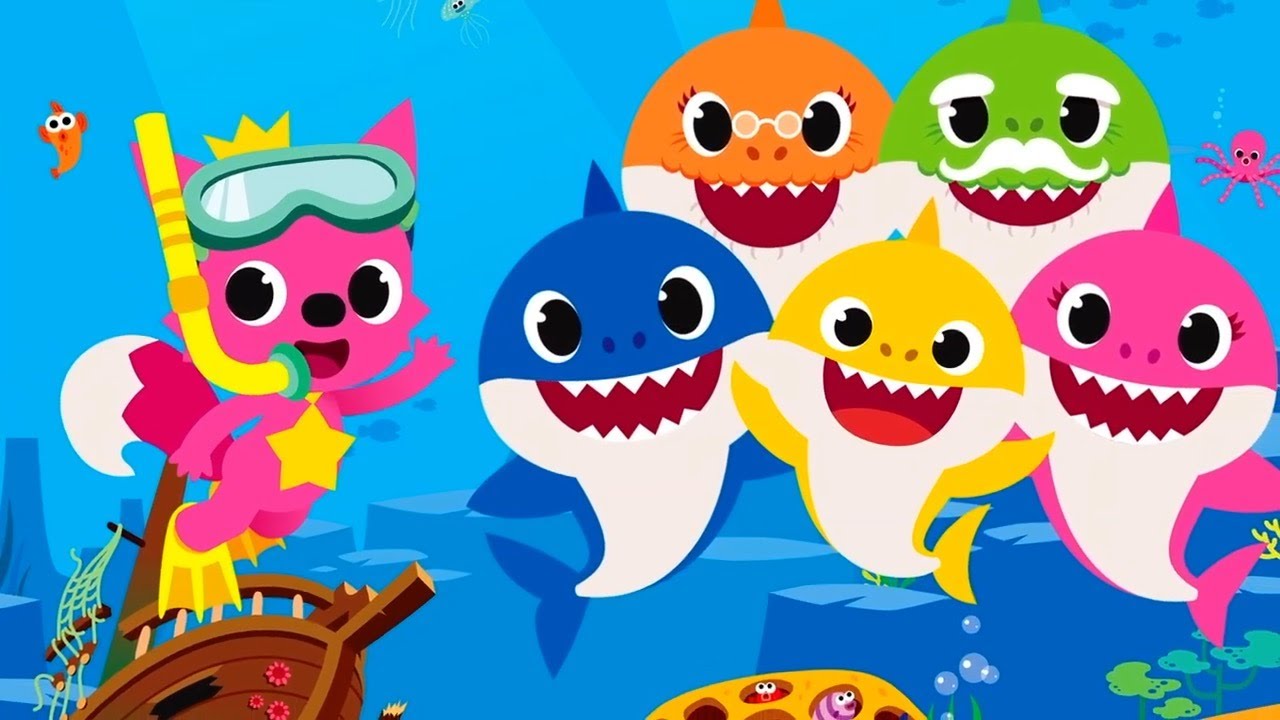 Baby Shark  Super Remix - Karaoke With Lyrics - Kids Songs Music Videos for Children  Lagu Anak Anak