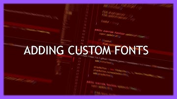 Add CUSTOM FONTS to your website! (Web Development Ep3)