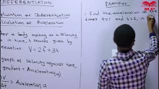 DIFFERENTIATION ACCELERATION