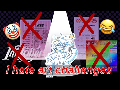 i hate october art challenges