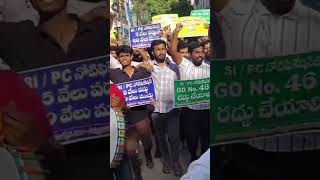 Massive Protest By Police Aspirants at Dilshuknagar