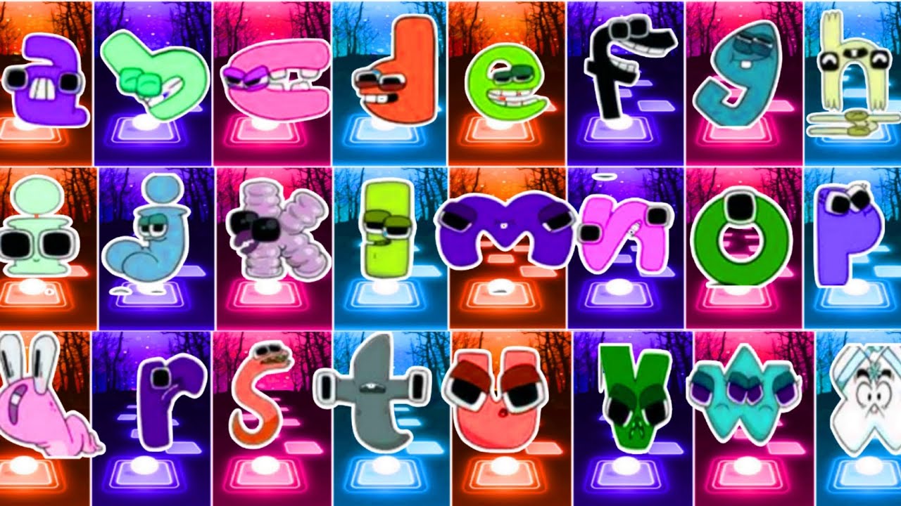 Alphabet Lore Megamix Tiles Hop With All Alphabet Lore A to Z 🆚 Alphabet Lore ⚡Who Will Win